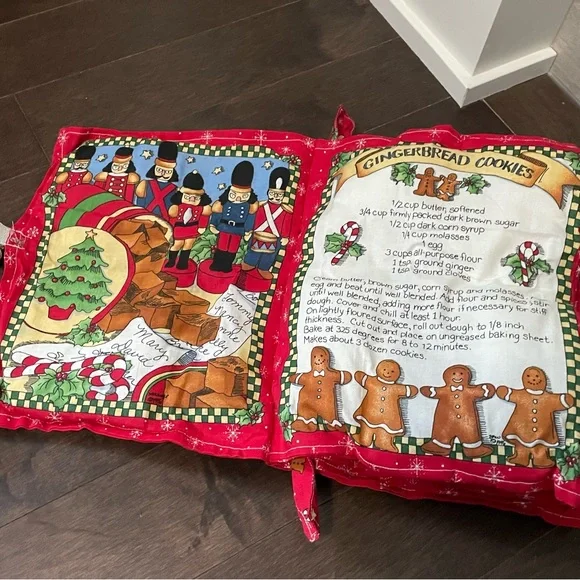 Vintage 90s The Kids Holidays Recipe Book Soft Fabric Cookbook - Picture 4 of 8